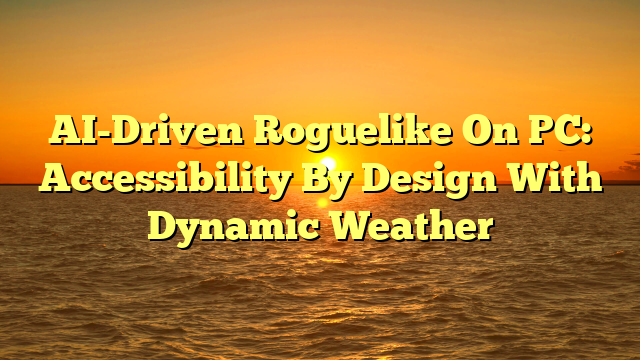 AI-Driven Roguelike On PC: Accessibility By Design With Dynamic Weather