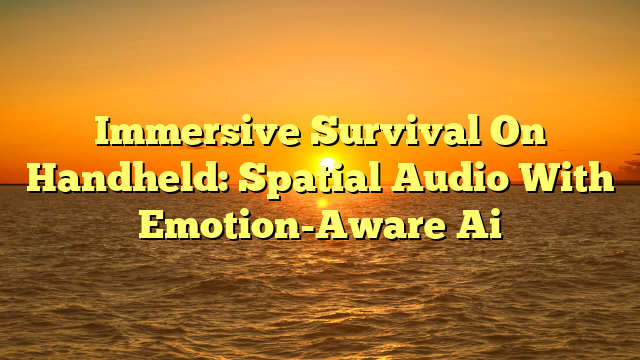 Immersive Survival On Handheld: Spatial Audio With Emotion-Aware Ai