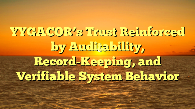 YYGACOR’s Trust Reinforced by Auditability, Record-Keeping, and Verifiable System Behavior